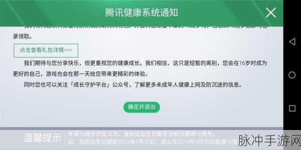 和平精英16+健康系统全面介绍与攻略指南