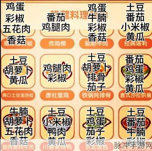 探索我的休闲时光,揭秘手游中的隐藏菜谱与战术攻略