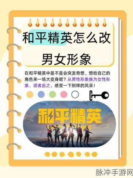 和平精英手游角色改名与性别更改全攻略