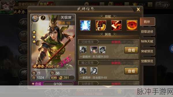三国志·战略版深度解析,关银屏角色拆解策略与最新动态
