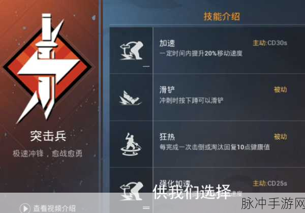 和平精英特种作战深度攻略,机动兵如何成为战场上的灵动之风