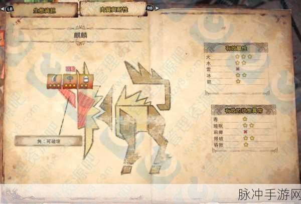 怪物猎人世界麒麟攻略,麒麟出现位置条件全面解析