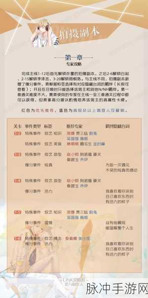 恋与制作人第一章全面攻略，技巧解析助你轻松实现完美三星通关