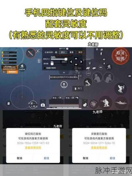 和平精英手游攻略,详解四指操作键位布局
