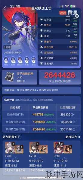 崩坏星穹铁道黄泉技能深度解析,终极攻略揭秘强大技能组合与实战应用