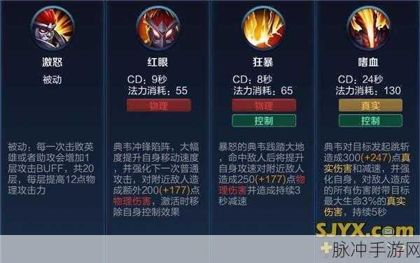 王者荣耀典韦疯狂大乱斗,解锁极致杀戮,震撼全场战术指南