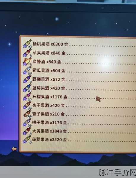 星露谷物语深度攻略,酿酒作物全解析与最新收益技巧