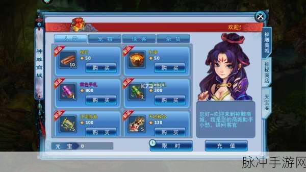 手游神雕侠侣宠物系统深度解析,宠物是否自带通灵技能?