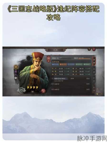 三国志战略版逢纪使用全攻略,揭秘最大化逢纪作用的秘诀