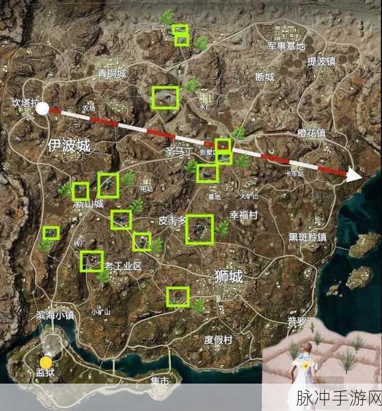 绝地求生刺激战场攻略，沙漠地图关键点位推荐及地形巧妙运用策略