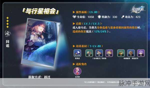 崩坏,星穹铁道重塑时光之忆深度解析与基本信息介绍