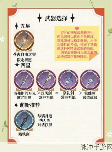原神枫原万叶命之座属性全攻略,解锁万叶的真正实力
