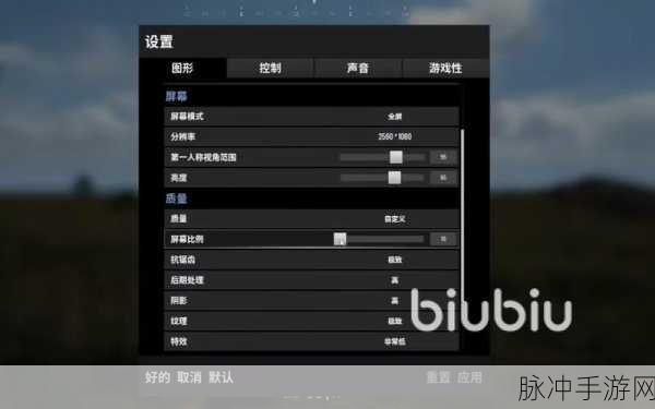 PUBG国际服画质优化指南，绝地求生M地铁逃生如何调高画质？