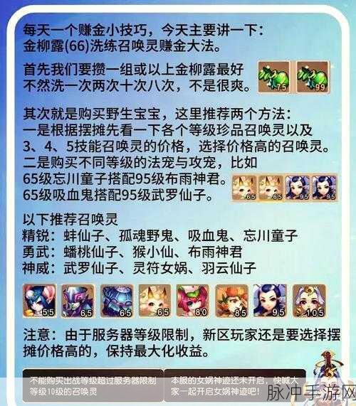 梦幻西游手游金鸡报晓活动全攻略，资源管理策略大揭秘！