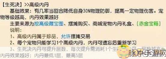 梦幻西游手游，离火童子内丹搭配全攻略与推荐