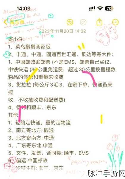 手游攻略，淘宝店铺快递费揭秘与谈判技巧，详解各地快递费用