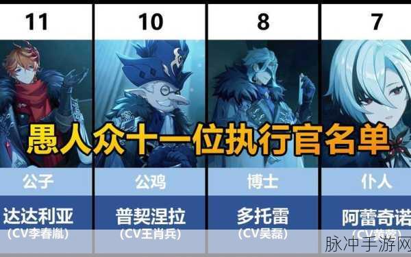 原神角色深度解析,仆人与队长在愚人众执行官中的席位