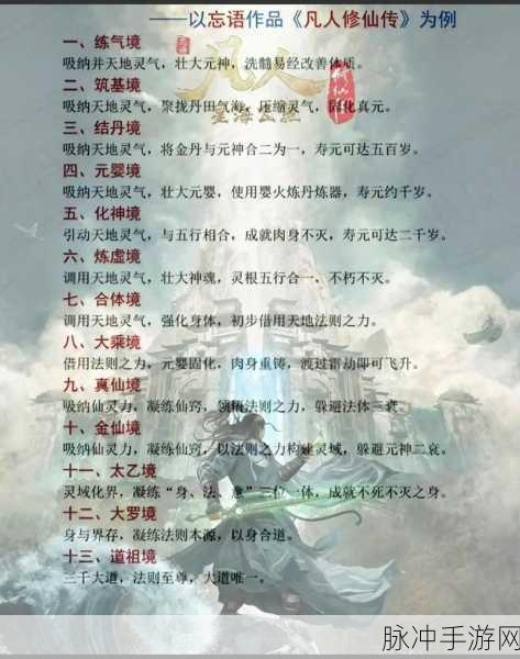 鬼谷八荒,全面解析境界等级划分与最高修仙等级