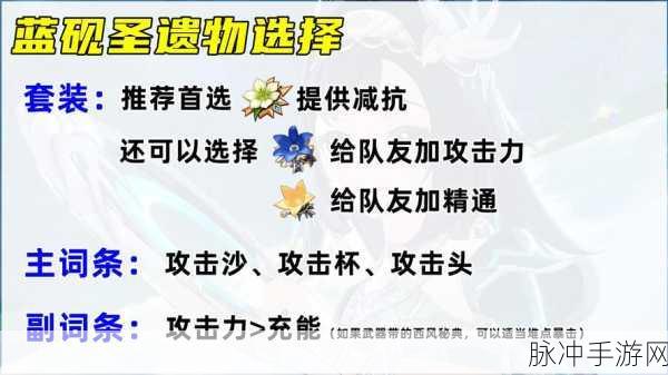 原神蓝砚圣遗物搭配全攻略,词条搭配推荐详解