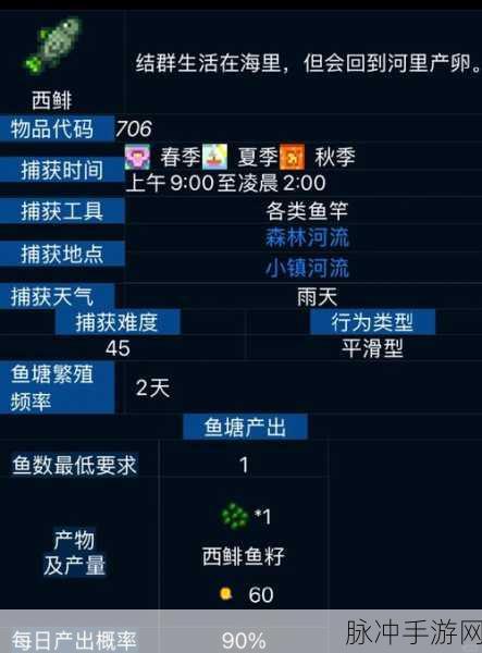 星露谷物语，西鲱鱼的垂钓秘籍与攻略详解