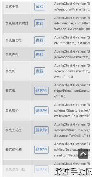 方舟适者生存指令代码全攻略,解锁游戏无限可能