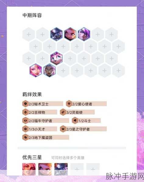 云顶之弈星守岩雀阵容搭配全攻略，阵容组成及效果深度剖析