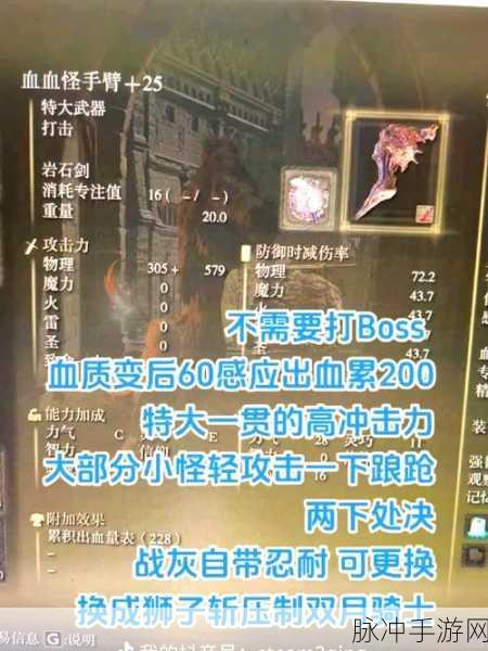 艾尔登法环手游深度攻略,掌握拿盾牌时右手战技的精髓