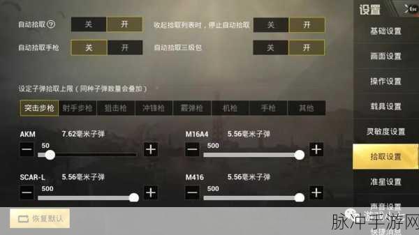 刺激战场高手进阶，如何自定义操作设置以称霸战场