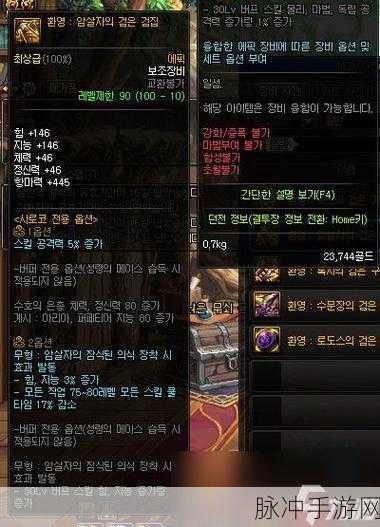 DNF手游攻略，深度解析幻影暗杀者的黑色剑鞘属性及其价值