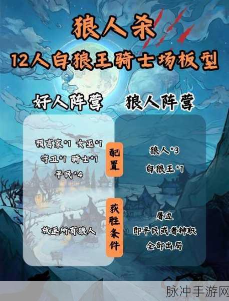 狼人杀高手进阶,揭秘白狼王与骑士的策略对决与操作秘籍
