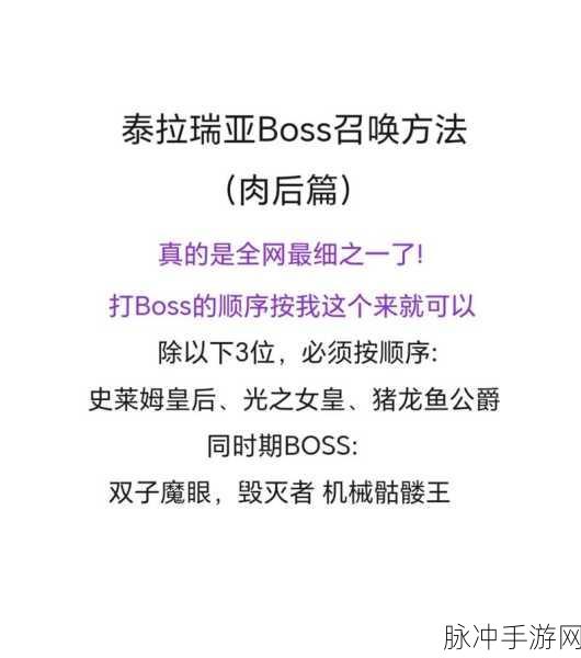 泰拉瑞亚双子魔眼召唤物制作深度全攻略,详细步骤解析与材料获取指南