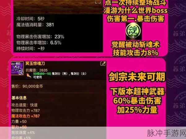 DNF100级版本剑宗技能加点深度解析与实战攻略