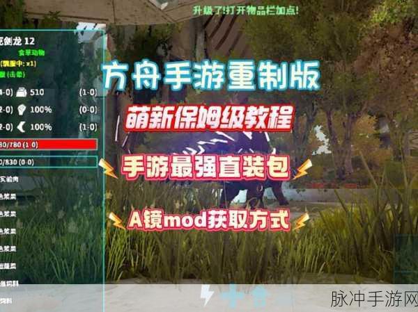方舟手游传说，深入未知领域，铸就你的荣耀时刻