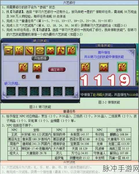 梦幻西游手游大唐HS孩子六艺修行技能选择全攻略