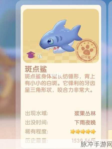摩尔庄园鲨鱼作用揭秘，探索海洋生物的多样价值