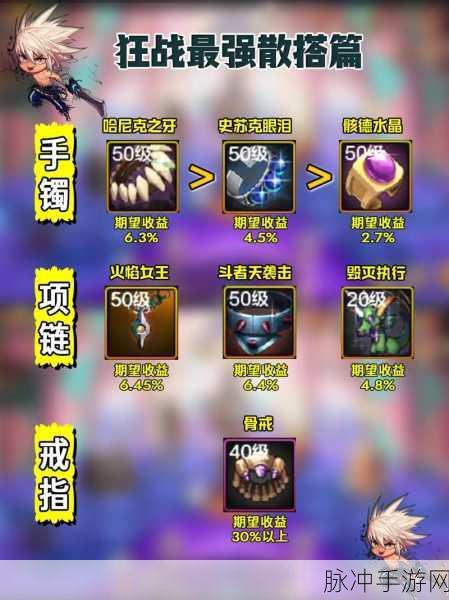 DNF手游纯刷图狂战首饰搭配全攻略