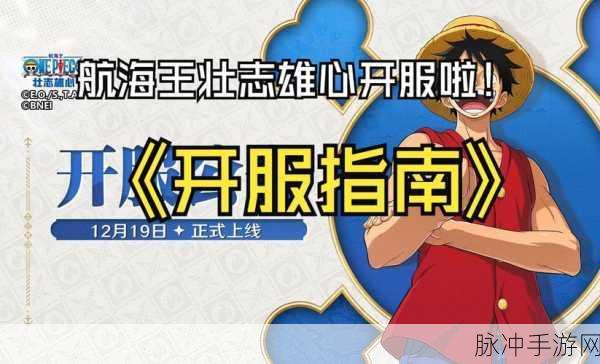 航海王壮志雄心新服震撼开启，新手战力快速提升全攻略最新发布