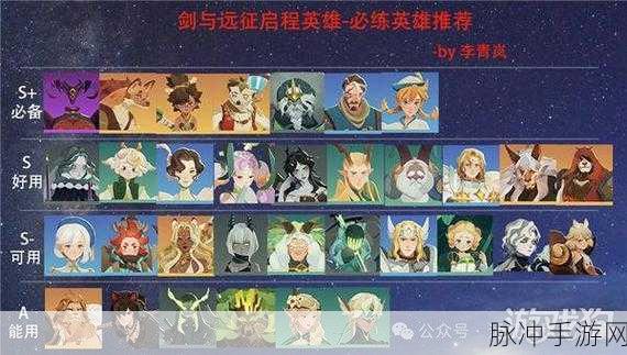 剑与远征，启程T1角色强度排行榜及玩法详解
