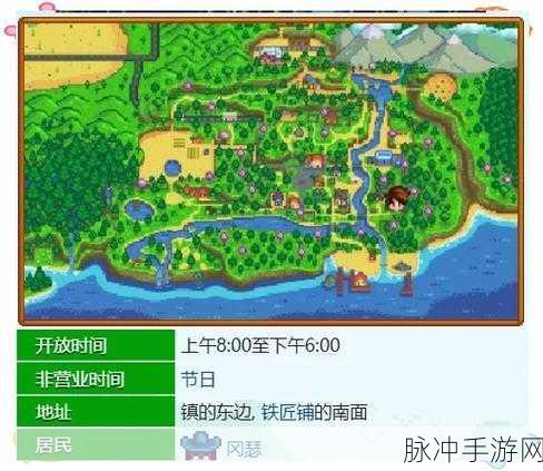 星露谷物语探索指南，揭秘杂货店位置与营业时间