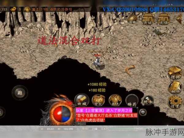 至尊无极满攻速版手游，重温热血经典，复古传奇再现