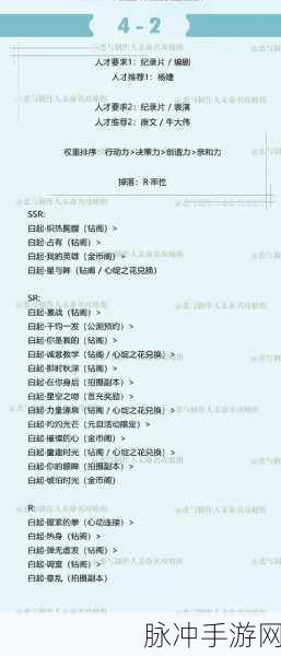 恋与制作人2-9关卡完美三星通关全攻略