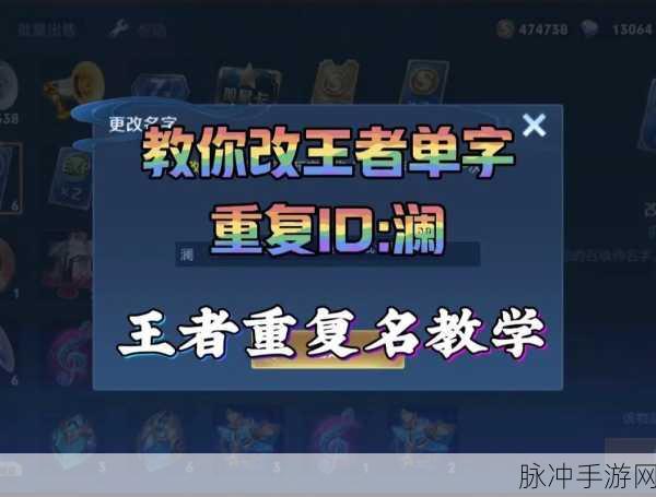 王者荣耀中遇到名字重复问题？全面解析与应对策略