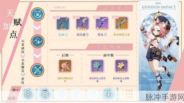 原神迪奥娜天赋升级顺序全解析,打造最强冰系辅助