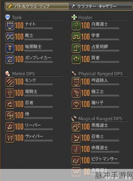 FF14新手职业推荐，选择最佳起步职业全面指南
