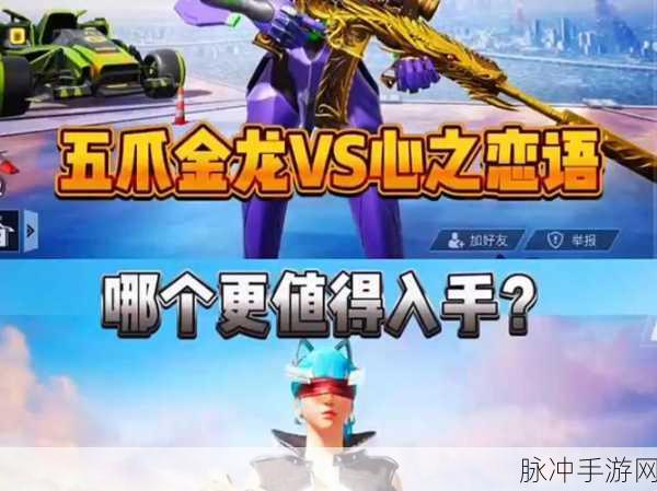 和平精英，心之恋语与五爪金龙，哪款皮肤更值得入手？