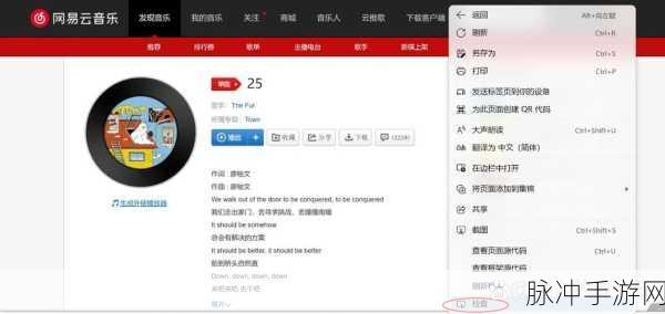 网易云音乐手游攻略，轻松掌握下载歌曲到U盘技巧