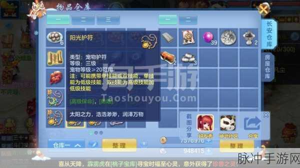 神武手游深度攻略，揭秘护符觉醒的等级与技巧