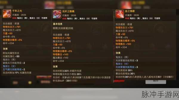 DNF手游攻略，鬼剑士武器新排名深度解析，天帝剑依然最强，但百剑争鸣成定局！